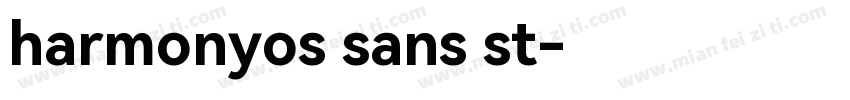 harmonyos sans st字体转换